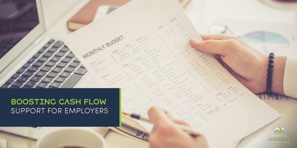 COVID 19 Update: Boosting Cash Flow Support for Employers | Acclaim Accounting